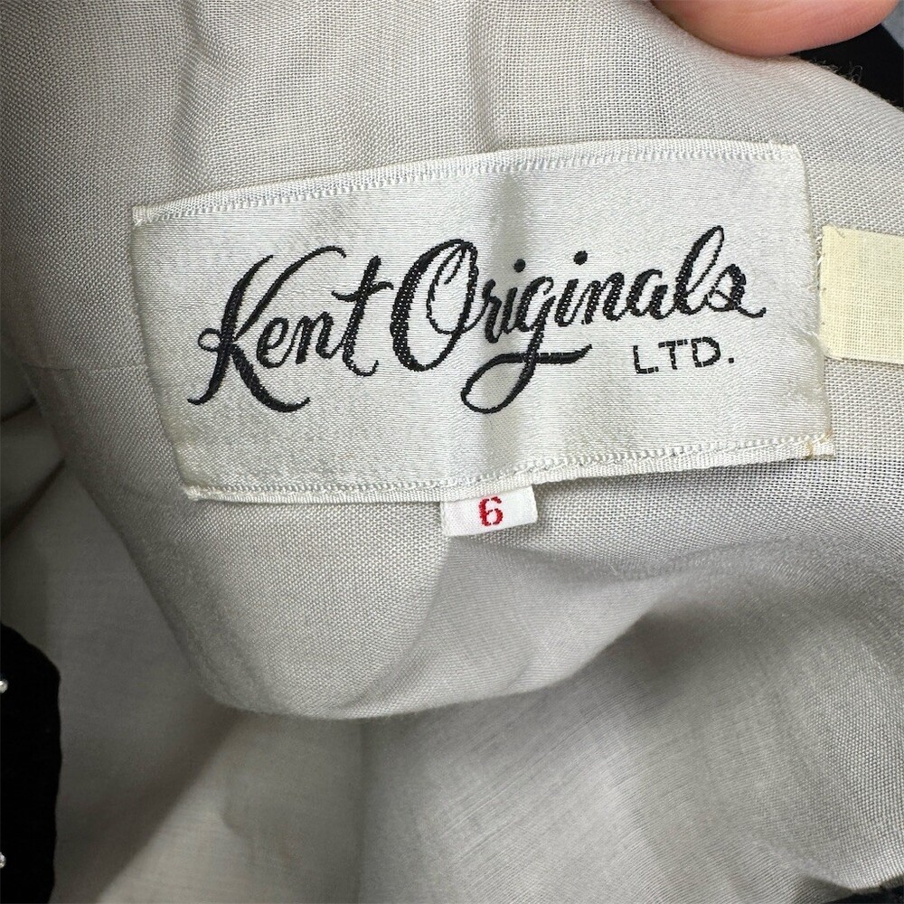 Glam Vintage Kent Originals Hollywood Regency Maxi Dress Women’s Size 6 - Picture 8 of 16